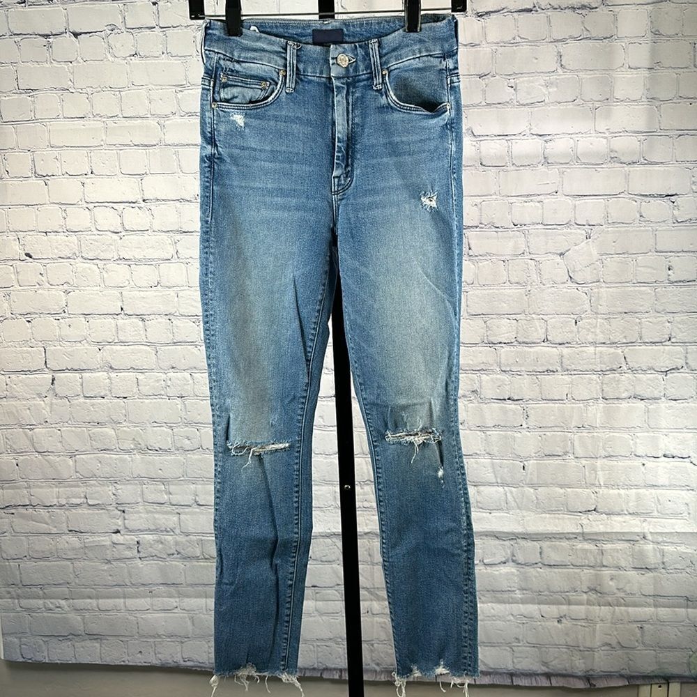 🌈 MOTHER Distressed Skinny Jeans Size 25